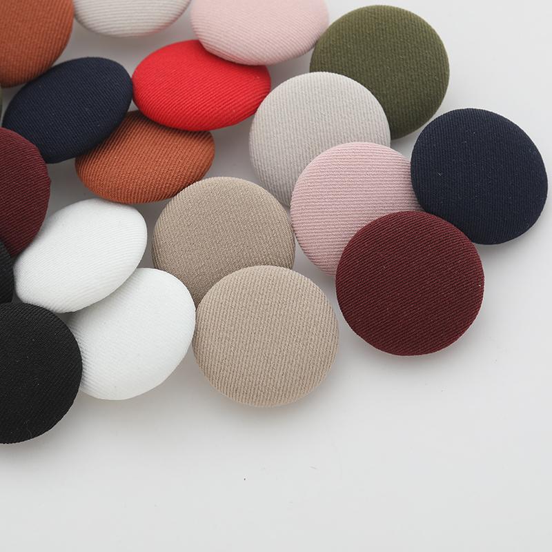 Round Fabric-Covered Buttons for Women's Coats, Sweaters, Cardigans, Suits, Dresses, Decorative Clothing Buttons, Versatile Buttons Round Fabric-Covered Buttons for Women's Coats, Sweaters, Cardigans, Suits, Dresses, Decorative Clothing Buttons, Versatile Buttons