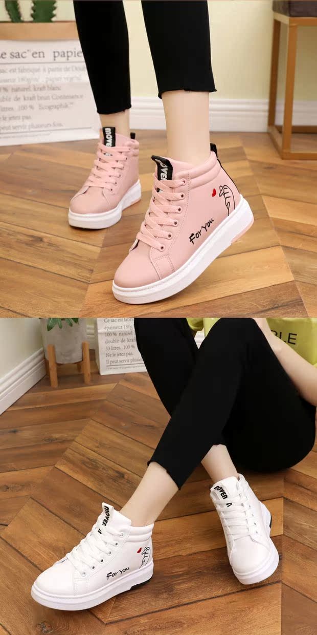 Giày tuyết nữ mùa đông mới cao để giúp giày cotton nữ sinh viên Hàn Quốc phiên bản đế bệt hoang dã cộng với đôi bốt nhung ngắn trẻ em boot nữ cao cổ