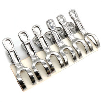 Household stainless steel clothes drying quilt clip clothes clip medium strong fixed clothes hanger windproof clip hanger