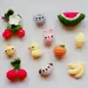 Buy 3 get 1 free new products human door handmade DIY crochet material bag Fabric jewelry Summer fruit adorable pet brooch