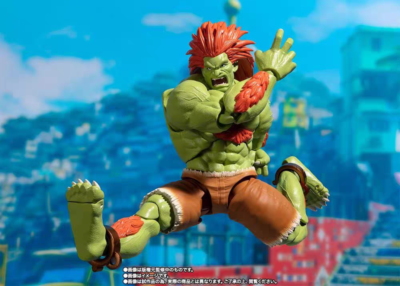 Shf Blanka Green Wolf Beast Lion King Street Fighter Action Figure Model Genuine Bandai Brand New Unopened