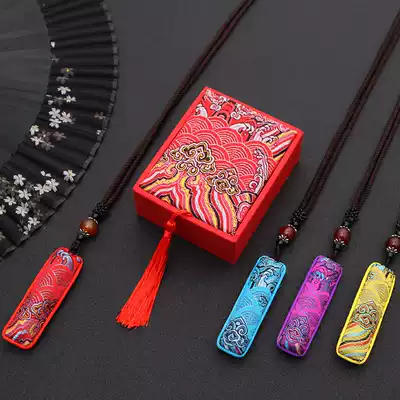 Dragon Boat Festival sachet ancient style embroidery small Lotus bag Wormwood repellent insect bag car Hanfu hanging neck sac bag