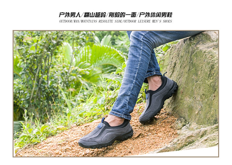 ủng cao su lội nước Mùa xuân và mùa thu đế mềm chống trượt cho nam giới trung niên giày thể thao và giải trí giày leo núi không dây giày lười giày bố già quần ủng bảo hộ quần ủng lội nước giá rẻ