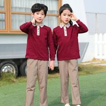  Zhuhai Xiangzhou District Primary School school uniform Autumn pure cotton long-sleeved t-shirt trousers suit spring and autumn suit class suit