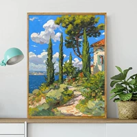 Дом на скале на море Ван Гога 5