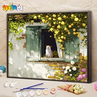 G696 кошка на подоконнике