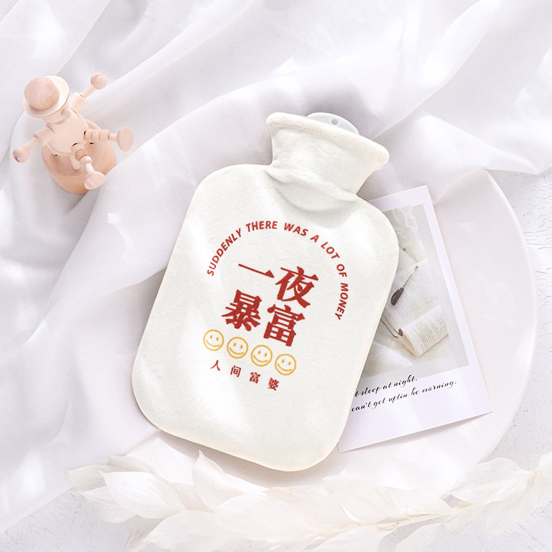 2021 Winter New Hot Water Bags Water Infused Warm Water Bags Irrigation Warm Feet Bed Size students Warm Belly Personality-Taobao