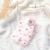 Nordic style hot water bag warm water bag water filling hot big and small plush cute mini portable girl baby warm hand