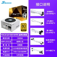 Focus GX1000 Белого золота Полный модуль [рейтинг 1000 Вт]