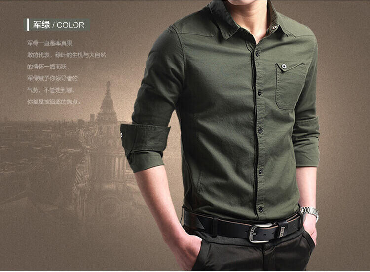 Mùa thu và mùa đông nam dài tay cộng với nhung dày áo ấm nam kinh doanh giản dị áo sơ mi dài tay cotton Quần áo nam mỏng áo sơ mi nam cao cấp