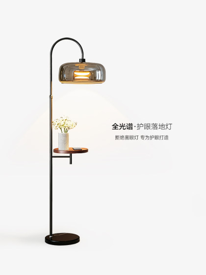 Italian-Style Minimalist Floor Lamp, Living Room Sofa Side Coffee Table Shelf, 2026 New Model Bedroom Bedside Ambient Table Lamp