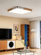 Living Room Lamp 2026 New Model High-End Vintage Style Wood Grain Color Main Lamp Rectangular Eye-Protection Ceiling Lamp Zhongshan Lighting Fixtures