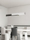 Modern Minimalist Restaurant Chandelier Full Spectrum Minimalist Linear Office Dining Table Dining Room Bar Zhongshan Lighting Fixtures