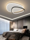Bedroom Lamp, Simple, Modern and Creative, Black Ultra-Thin Study Ceiling Lamp, Nordic Minimalist Art, Restaurant Room Lighting Fixtures