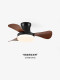 Bedroom Fan Light Ceiling Fan Light 2026 New Model Electric Fan Ceiling Light Italian Minimalist Wood Grain Color Room Dining Room Light