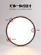 Walnut-Colored Bedroom Ceiling Lamp, Retro Wabi-Sabi Style, Ultra-Thin Minimalist Master Bedroom Room Lamp, Eye-Protecting Study Ceiling Lamp