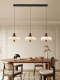 Restaurant Lamp French Mid-Century Style Three-Head Dining Table Dining Room Lamp 2026 New Retro Water Drop Entryway Bedside Small Pendant Light