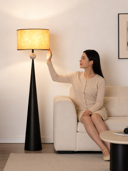 2026 New Model Floor Lamp for Living Room, Ambient Light Next to Sofa, Vintage Minimalist Standing Lamp, High-End Bedroom Bedside Lamp