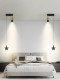 Bedroom Bedside Small Pendant Light with Spotlight, Modern Minimalist Light Luxury Single-Head Nordic Minimalist Bar Room Long-Line Pendant Light