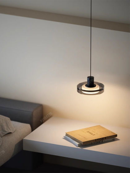 Italian-Style High-End Bedside Pendant Light with a Luxurious Feel, Light Luxury Glass Lift Light for Master Bedroom, 2026 New Model Foyer Light