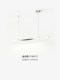 Restaurant Chandelier Modern Minimalist Style Linear Dining Table Dining Room Lamp 2026 New Model Office Desk Eye-Protection Strip Light