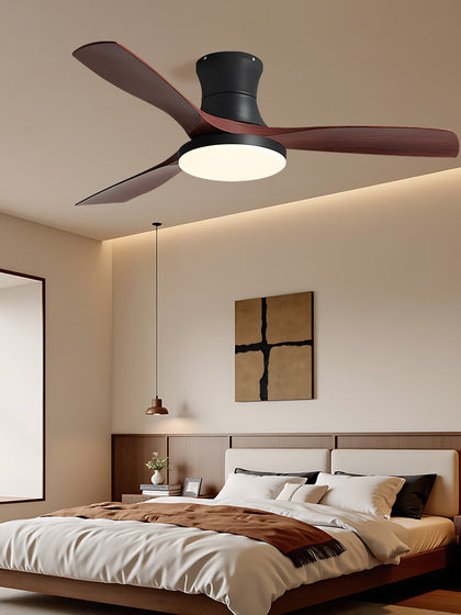 Fan Lamp 2026 New Model for Living Room and Dining Room, Integrated Ceiling Fan Lamp, Variable Frequency, Retro Minimalist with Fan, Ceiling Chandelier