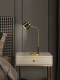 All-Copper Table Lamp, Nordic Minimalist Bedroom Desk Lamp, Soft Decoration Model Room Lighting, Light Luxury Creative Hotel Led Lighting Fixtures