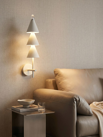 Italian-Style Minimalist Tapered Wall Lamp with a Light Luxury and High-End Feel, Bedroom Bedside Lamp, 2026 New Model, Living Room Background Wall Decorative Lamp