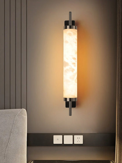 Bedroom Bedside Lamp 2026 New Model High-End Marble Wall Lamp Italian Light Luxury Style with a Sense of Sophistication for Living Room Background Wall and Corridor Lighting