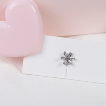 South Korea imported exquisite flash diamond micro-inlaid small Daisy ear bone nail hipster cute small ear bone nail single price