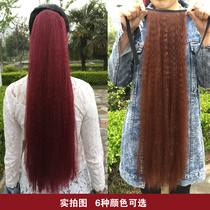 Corn whisker wig Ponytail Corn hot super fluffy ponytail Instant noodles Hot ponytail Long wig tied ponytail