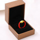 999 foot gold gold transfer bead ring female and male natal year red rope hand-woven ring small gold bead couple