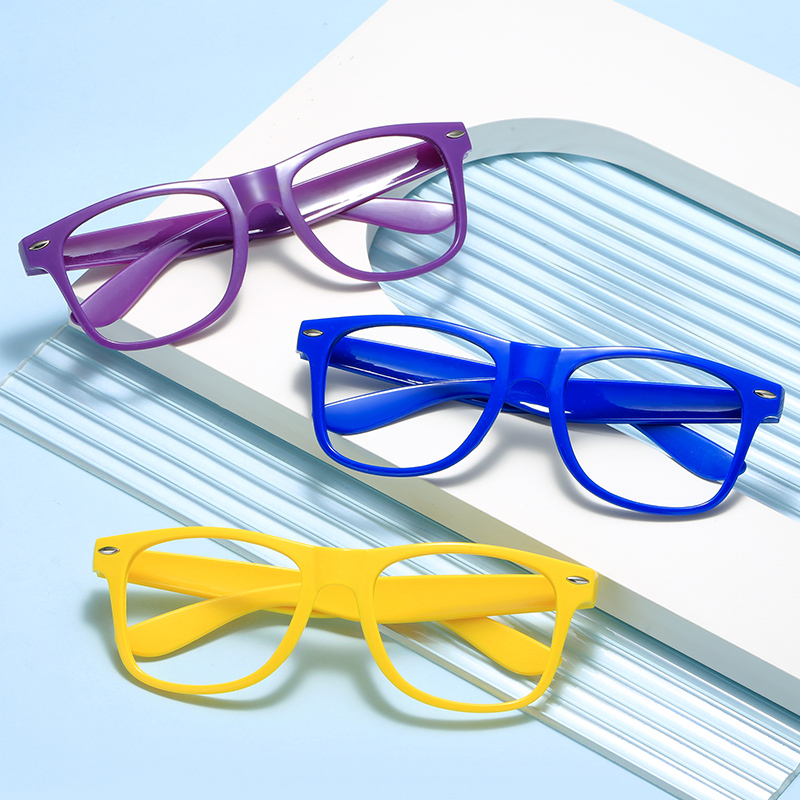 Retro Trendy Unisex Frameless Glasses with Square Frames in Candy Colors, Korean Style, Adult Multi-Color Decorative Glasses