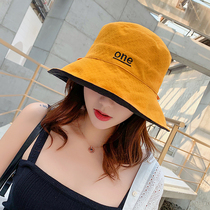 Korean version of tide fishermans hat female Japanese travel Joker sun hat spring and summer fashion Harajuku one double-sided sunscreen hat