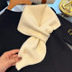 2025 New 100% Wool Knitted Cross Small Scarf Women's Autumn and Winter Korean Style Versatile Warm Student Scarf Trendy