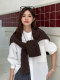 2025 New Knitted Twist Waistcoat Scarf Women's Autumn and Winter Korean Fashion Versatile Warm Scarf Trendy