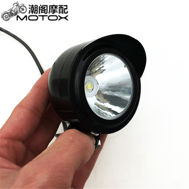 Xe máy mini retro đèn pha LED đèn sương mù bên ngoài rogue spotlight đèn điện siêu sáng 12-80 đèn led xe máy giá