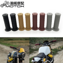 CG125 retro motorcycle retrofit universal 22MM handlebar glue to cover diamond pattern opening closure accessories