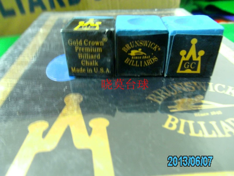 Nam Kinh Xiaomo Billiards Crown Card Chocolate Powder 144 Pack Big Box Chocolate Powder Wipe Powder Tip Powder