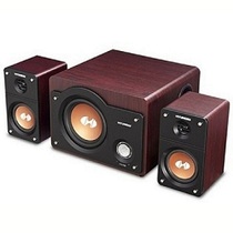 HYUNDAI modern HY-480D wooden speakers with heavy low sound cannons Bluetooth HIFI sound quality (express)
