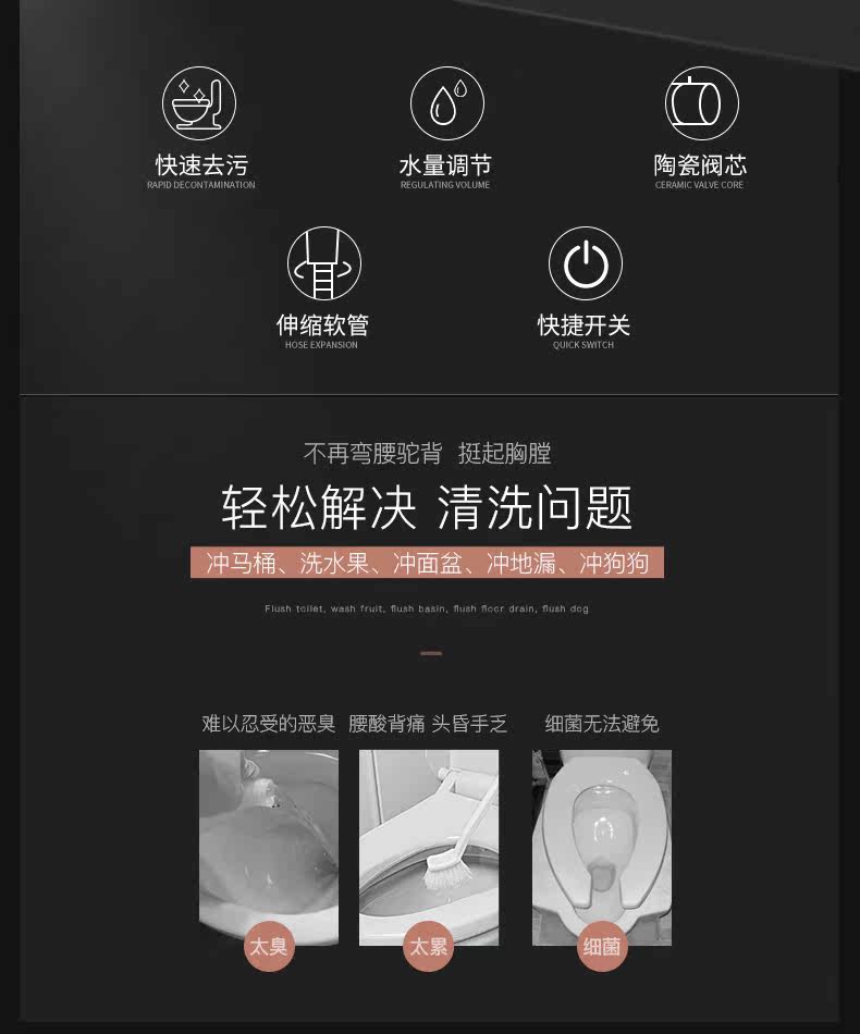 英皇 手持增压喷枪妇洗器 图6