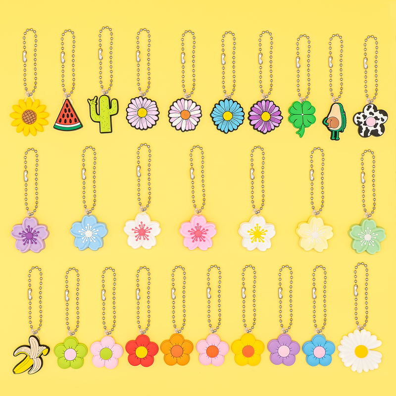 Garden Plant Style Bead Chain Hanging Chain Stanley Accessory Chain Backpack Stationery Car Key Ring Buckle Pendant Decoration