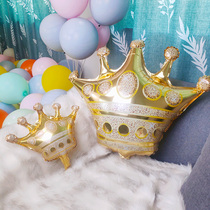 Golden Crown Aluminum Film Balloon Birthday Party Dress Up Baby Birthday Banquet Arrangement Party Decoration Golden Crown