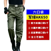 Чистая хлопковая армия зеленый [шесть карманов]