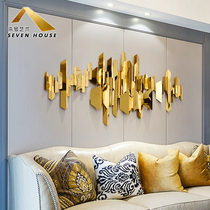 Modern living room light luxury metal wall Wall model room decoration background wall pendant clubhouse stereo hanging