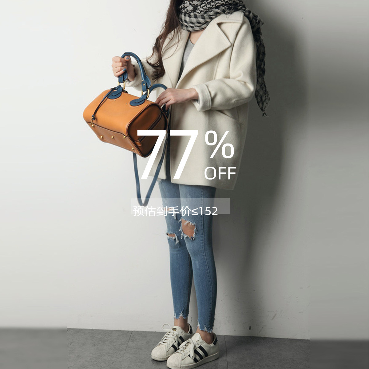 (Listed Initial Price RMB398 ) Qingkura Korean version of suede Grand-coat woman medium long version of small fur coat