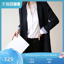 New striped vintage small blazer womens Korean version of the top British style loose casual suit spring and autumn 270