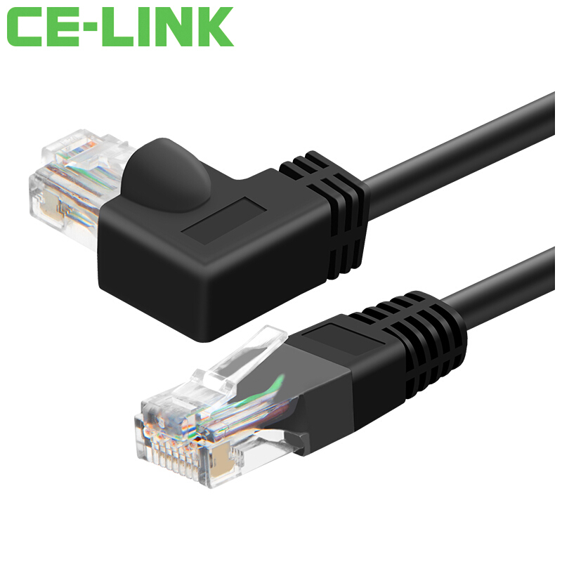 CE-LINK 1730 CAT6 Category 6 high speed cable 1 m right corner cord with 90 degree bend cord
