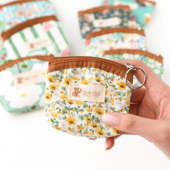 小号口袋小包 2024新款迷你零钱包女 韩版ins小清新棉布艺硬币包