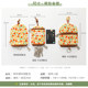 Vertical card position small and exquisite mini fabric cotton small broken flower access control card bag large capacity multifunctional key bag female